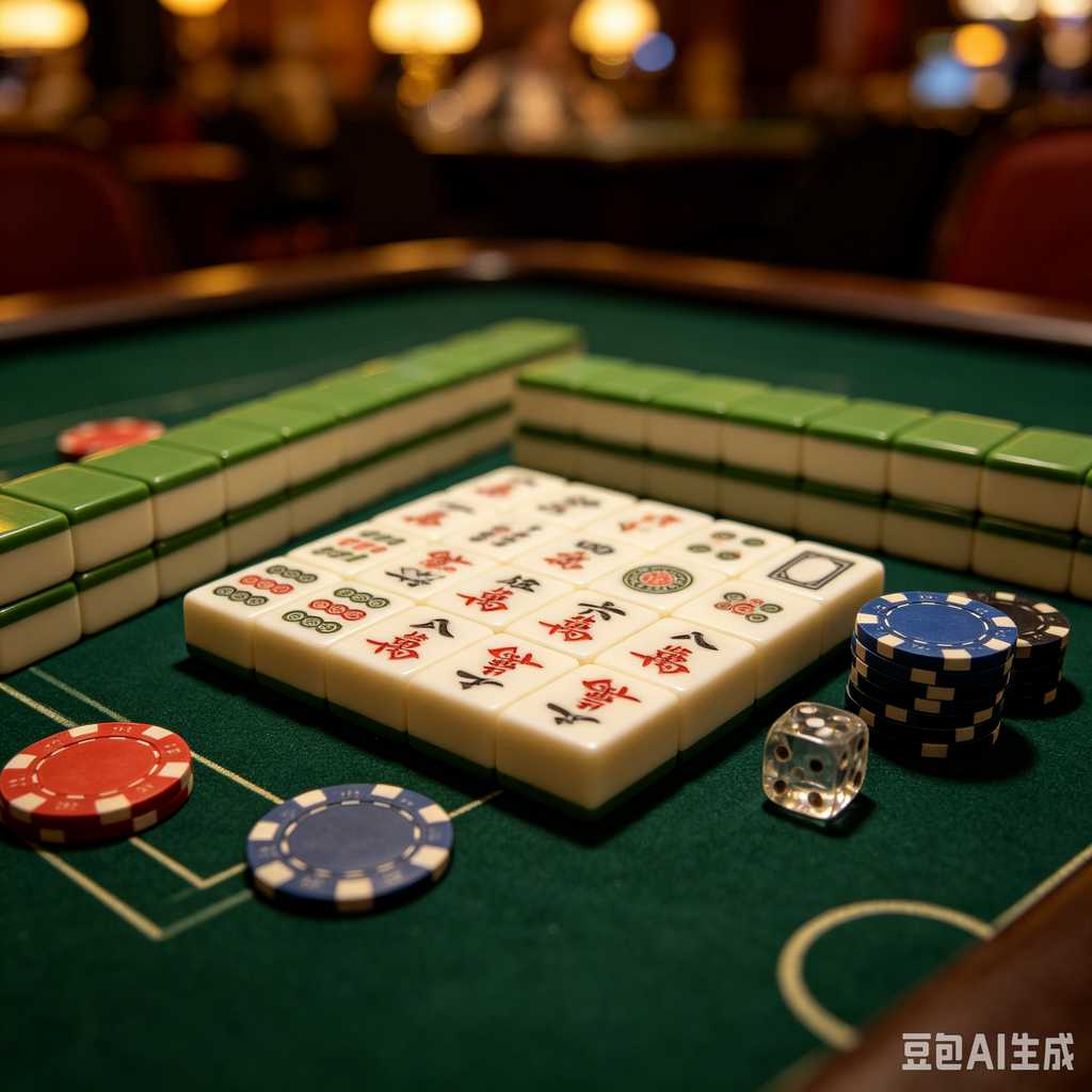 saturated color mahjong set print